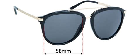 Versace MOD 4299 58mm Replacement Lenses 